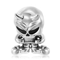 Retro Flower Skull Sterling Silver Epoxy Jewelry Accessories sku image 43