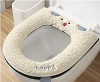 Cute Cartoon Flannel Toilet Mat sku image 2