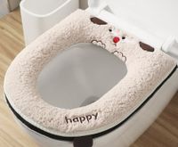 Cute Cartoon Flannel Toilet Mat sku image 4