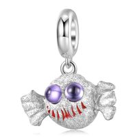 Retro Flower Skull Sterling Silver Epoxy Jewelry Accessories sku image 31