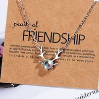 Simple Style Solid Color Copper Inlay Pendant Necklace main image 7