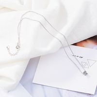 Copper IG Style Simple Style Inlay Geometric Zircon Necklace main image 4