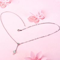 Simple Style Solid Color Copper Plating Gold Plated Pendant Necklace main image 1