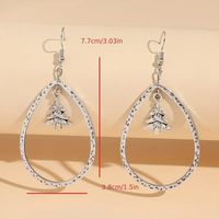 1 Pair Simple Style Commute Water Droplets Alloy Drop Earrings main image 2