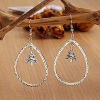 1 Pair Simple Style Commute Water Droplets Alloy Drop Earrings main image 1