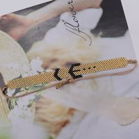 Hip-hop Vintage Style Arrow Glass Rope Handmade Women's Bracelets sku image 2