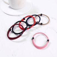 Casual Simple Style Solid Color Synthetics Handmade Women's Men's Wristband main image 1