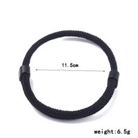Casual Simple Style Solid Color Synthetics Handmade Women's Men's Wristband main image 2