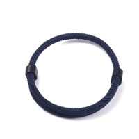 Casual Simple Style Solid Color Synthetics Handmade Women's Men's Wristband main image 3