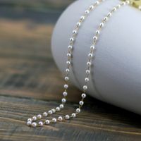 Perle Artificielle Plaqué Or 18K Style Simple Perlé Couleur Unie Collier main image 1