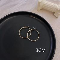 1 Pair Casual Elegant Vacation Solid Color Plating Stainless Steel White Gold Plated Gold Plated Earrings sku image 6