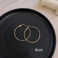 1 Pair Casual Elegant Vacation Solid Color Plating Stainless Steel White Gold Plated Gold Plated Earrings sku image 7