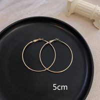 1 Pair Casual Elegant Vacation Solid Color Plating Stainless Steel White Gold Plated Gold Plated Earrings sku image 8
