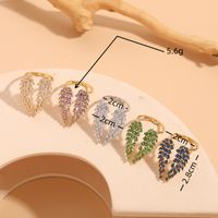 Classic Style Shiny Wings Copper 14k Gold Plated Zircon Open Rings In Bulk main image 9