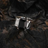 Classic Style C Shape Copper Plating Inlay Zircon White Gold Plated Open Rings main image 3