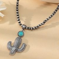 Simple Style Classic Style Color Block Gold Plated Turquoise Alloy Wholesale Jewelry Set main image 1