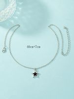 Style Simple Star Acier Inoxydable Collier main image 1