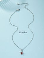 Style Simple Star Acier Inoxydable Collier main image 2