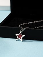 Style Simple Star Acier Inoxydable Collier main image 4