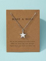 Simple Style Star Stainless Steel Necklace sku image 1
