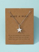 Style Simple Star Acier Inoxydable Collier sku image 1