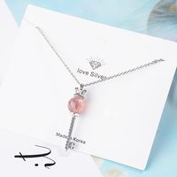 Simple Style Crown Copper Inlay Zircon Pendant Necklace main image 1
