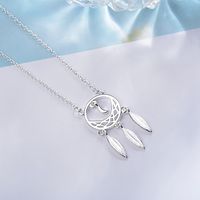 Copper Gold Plated Simple Style Classic Style Plating Leaf Pendant Necklace main image 2