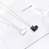 Cute Solid Color Copper Plating Gold Plated Pendant Necklace main image 4