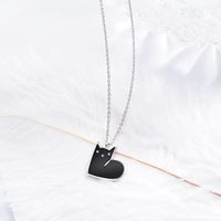 Cute Solid Color Copper Plating Gold Plated Pendant Necklace sku image 1