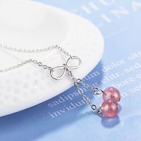 Simple Style Bow Knot Copper Chain Pendant Necklace sku image 1
