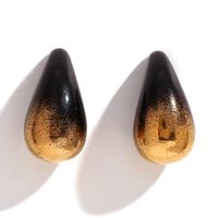 1 Pair Classic Style Solid Color Plating Stainless Steel 18k Gold Plated Ear Studs sku image 4