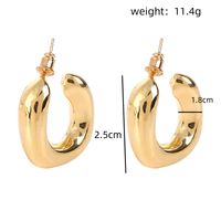 1 Pair Vintage Style Simple Style Water Droplets Solid Color Flower Plating Copper 18k Gold Plated Earrings main image 3