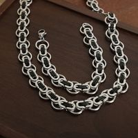 Hip-hop Geometric Titanium Steel Plating Bracelets Necklace main image 4