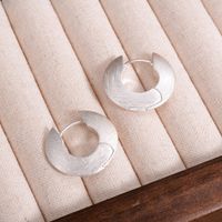 1 Pair Elegant Classical Simple Style Solid Color Plating Alloy Silver Plated Ear Studs main image 7