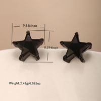 1 Pair Xuping Streetwear Round Star Heart Shape Inlay Copper Alloy Artificial Gemstones Ear Studs sku image 2