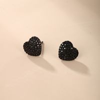 1 Pair Xuping Streetwear Round Star Heart Shape Inlay Copper Alloy Artificial Gemstones Ear Studs main image 7