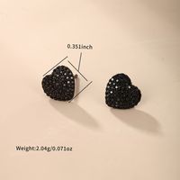 1 Pair Xuping Streetwear Round Star Heart Shape Inlay Copper Alloy Artificial Gemstones Ear Studs sku image 4