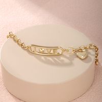 Xuping Simple Style Love Heart Shape 14k Gold Plated Alloy Wholesale Bracelets main image 4
