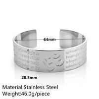 Stahl Einfacher Stil Klassischer Stil C-Form Ringe Armbänder main image 3