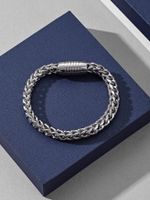 Classic Style Solid Color Stainless Steel Men's Bracelets main image 8