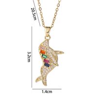 Simple Style Commute Starfish Copper Inlay Zircon Pendant Necklace main image 2