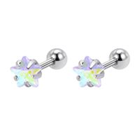 Estilo Simple Ronda Forma De Corazón Acero Inoxidable Embutido Diamante Artificial Pendientes 1 Par sku image 94