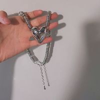 Punk Heart Shape Alloy Plating Women's Pendant Necklace main image 2