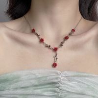 Romantic Rose Alloy Plating Women's Pendant Necklace main image 5