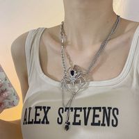 Cool Style Spider Alloy Plating Artificial Gemstones Women's Necklace main image 5