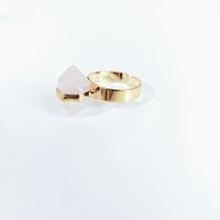Simple Style Oval Crystal Patchwork Open Ring 1 Piece sku image 2