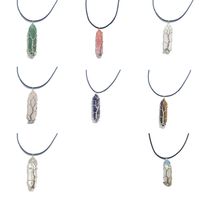 Einfacher Stil Einfarbig Kristall Polieren Halskette Mit Anhänger 1 Stück main image 1