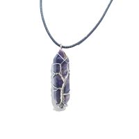 Simple Style Solid Color Crystal Polishing Pendant Necklace 1 Piece sku image 8