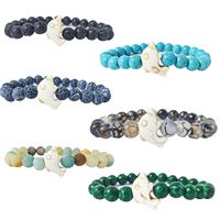 Simple Style Dolphin Glass/colored Glaze Beaded Polishing Bracelets 1 Piece main image 1