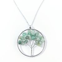 Simple Style Flower Crystal Hollow Out Pendant Necklace 1 Piece sku image 5